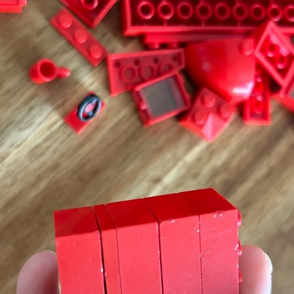 LEGO LOT‎ over 150 Red Lego pieces bricks. Vintage + recent pieces